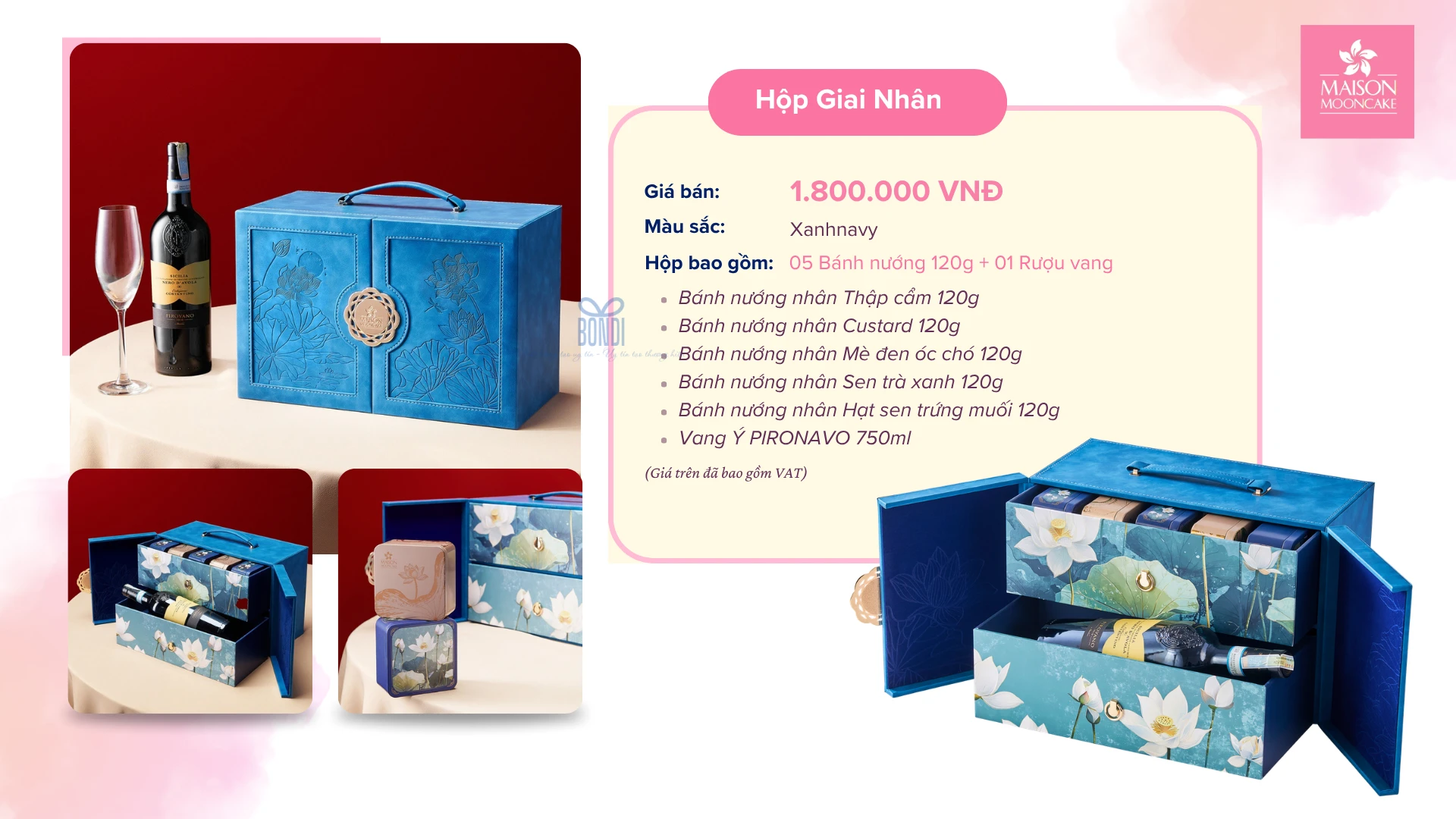 Đại Lý Bánh Trung Thu Maison Bắc Ninh Chiết Khấu Cao Lên Tới 35% 13 Hộp giai nhân bánh Trung Thu Maison