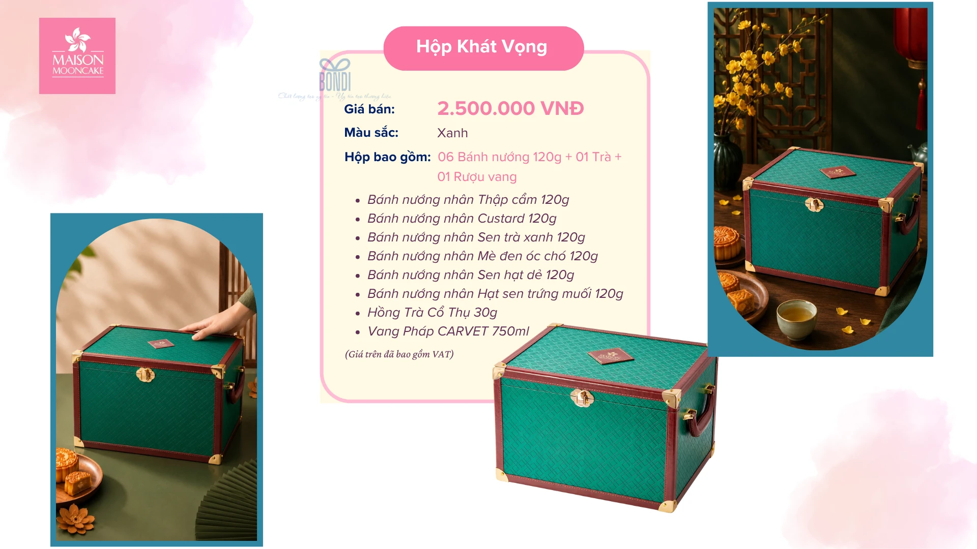 Đại Lý Bánh Trung Thu Maison Bắc Ninh Chiết Khấu Cao Lên Tới 35% 15 Hộp khát vọng bánh Trung Thu Maison