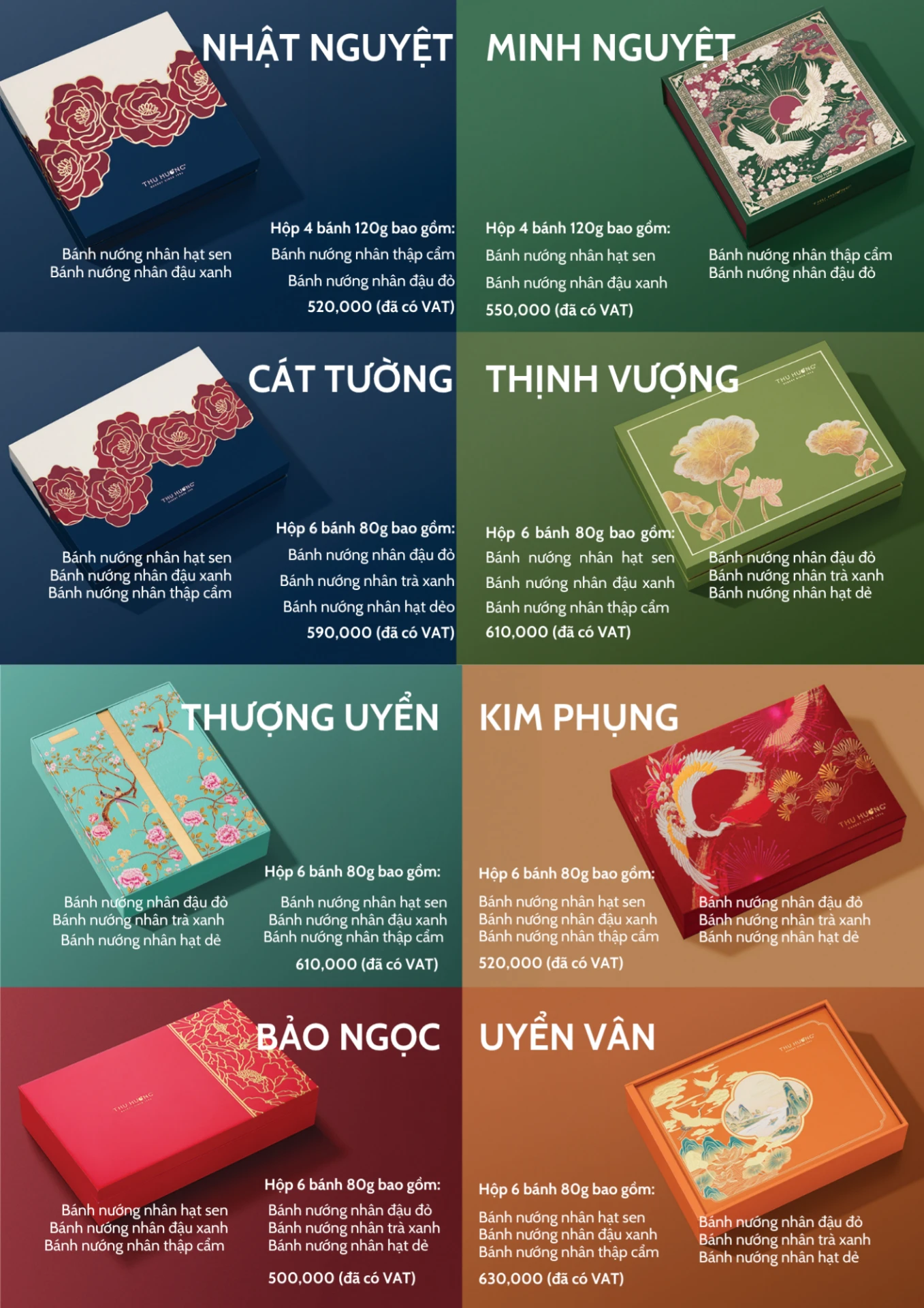 Đại Lý Bánh Trung Thu Thu Hương Chính Hãng Chiết Khấu Cao Tới 35% 3 Bánh trung thu Thu Hương phân khúc tầm trung