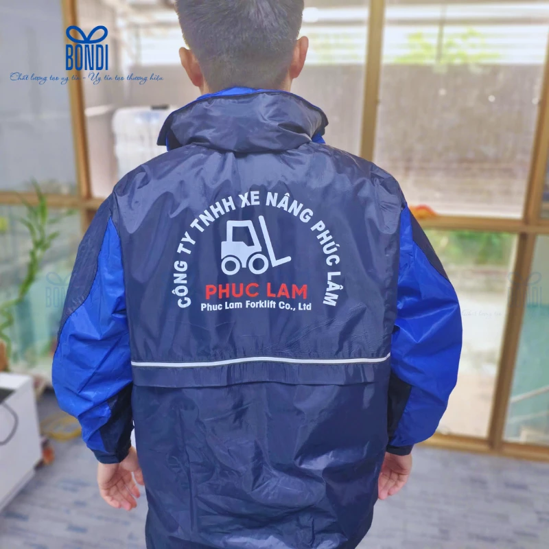 Xưởng Áo Mưa In Logo Theo Yêu Cầu - Giá Gốc Tận Xưởng 12 Áo mưa bộ in logo