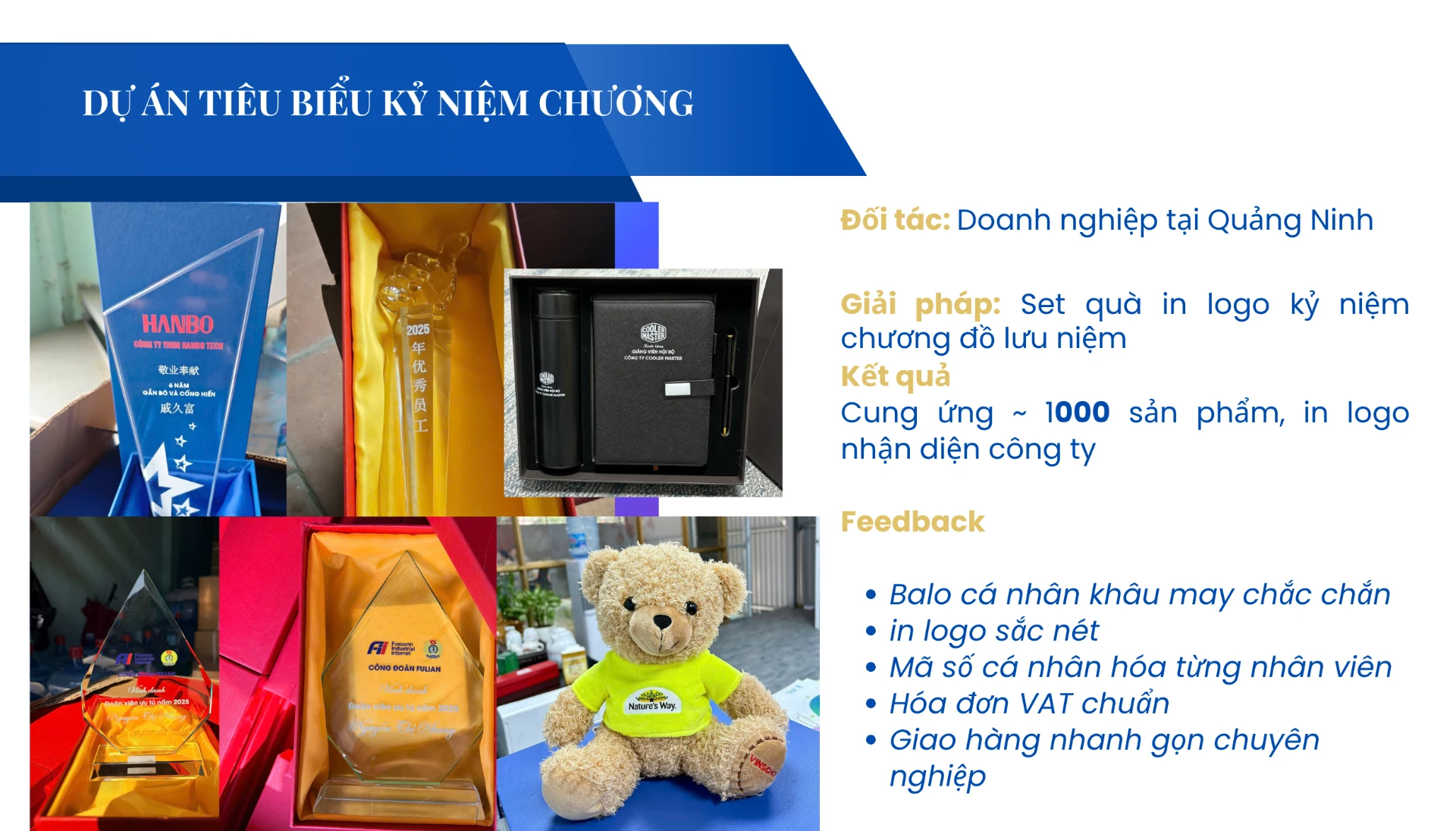 Quà Tặng Doanh Nghiệp Ninh Bình: Báo giá & thực tế triển khai 7 quà tặng doanh nghiệp hà nam