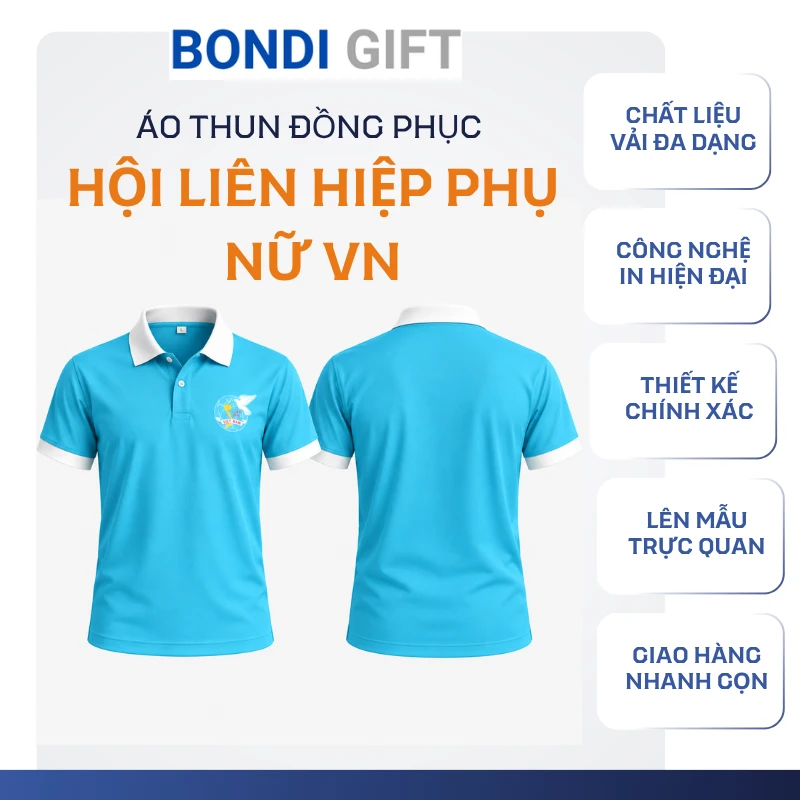 Áo thun đồng phục hội phụ nữ Việt Nam