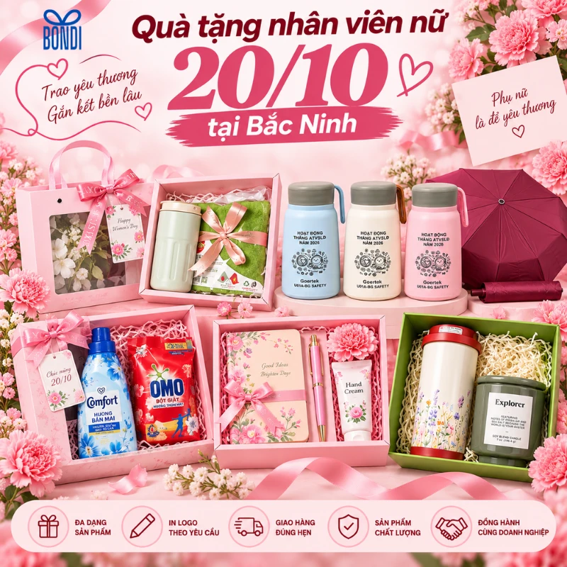 Quà tặng 20/10 cho nhân viên nữ