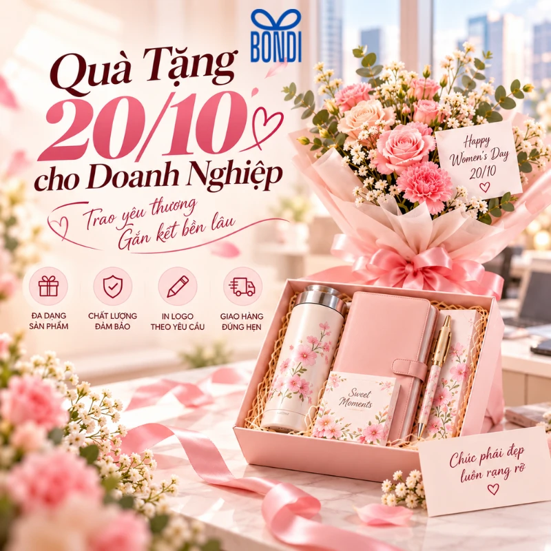 Quà tặng 20/10 ý nghĩa cho khách hàng, đối tác và nhân viên