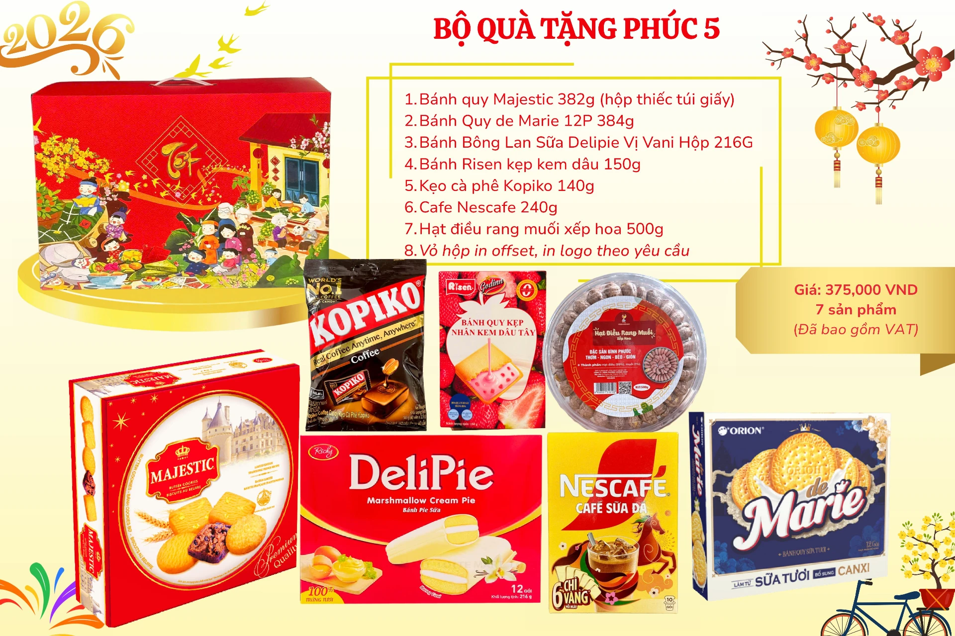 Quà Tết Cho Công Nhân Viên: Chọn Sao Cho Trúng Tâm Lý Với Ngân Sách Chỉ Từ 100.000đ? 17 hộp quà bánh kẹo tết 2