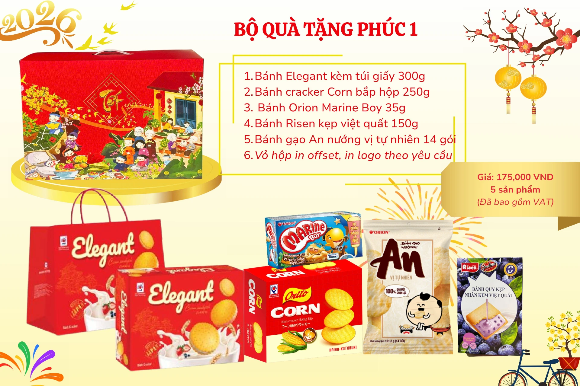 Quà Tết Cho Công Nhân Viên: Chọn Sao Cho Trúng Tâm Lý Với Ngân Sách Chỉ Từ 100.000đ? 13 hộp quà bánh kẹo tết 4
