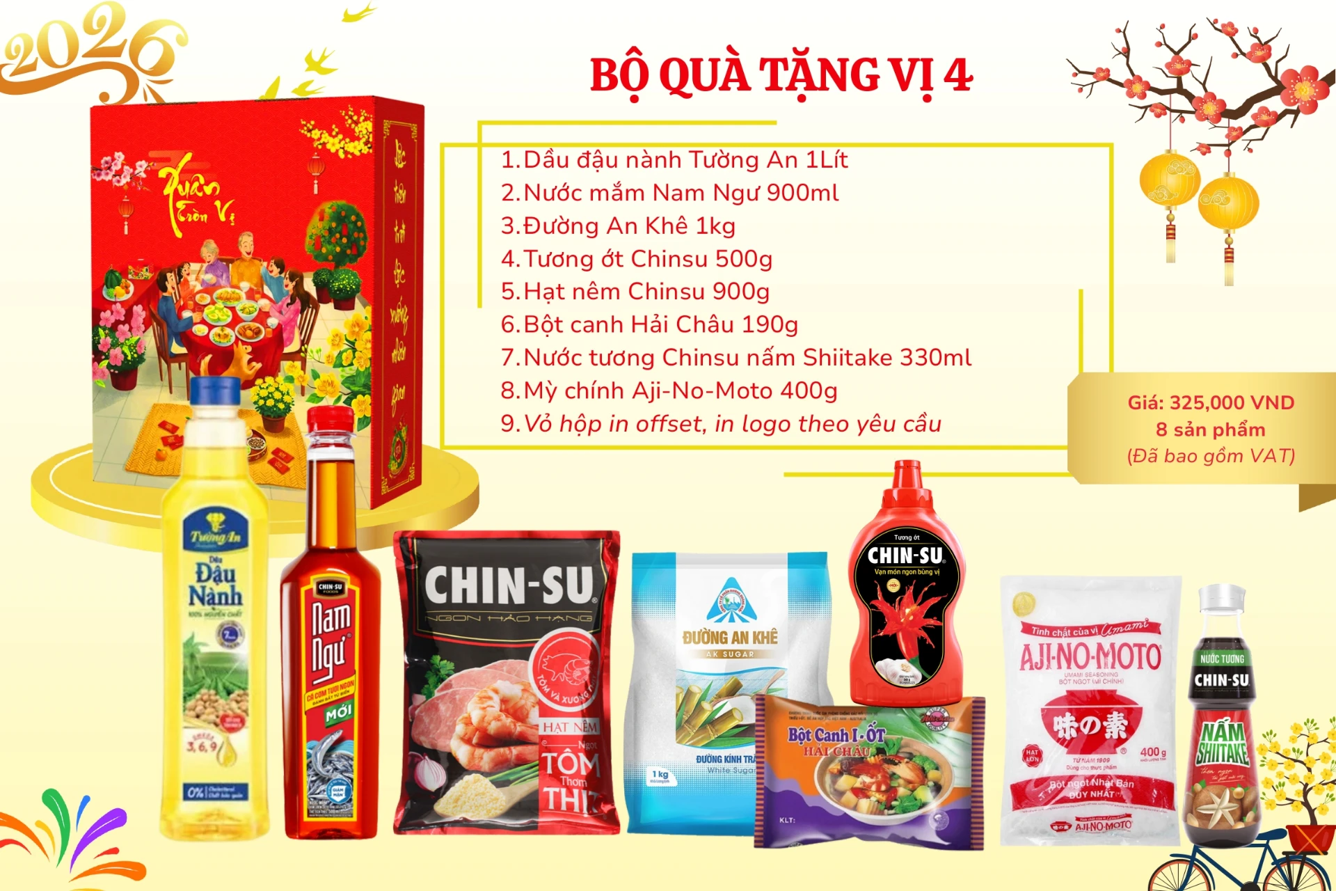 Quà Tết Cho Công Nhân Viên: Chọn Sao Cho Trúng Tâm Lý Với Ngân Sách Chỉ Từ 100.000đ? 12 mẫu set quà tết gia vị 2