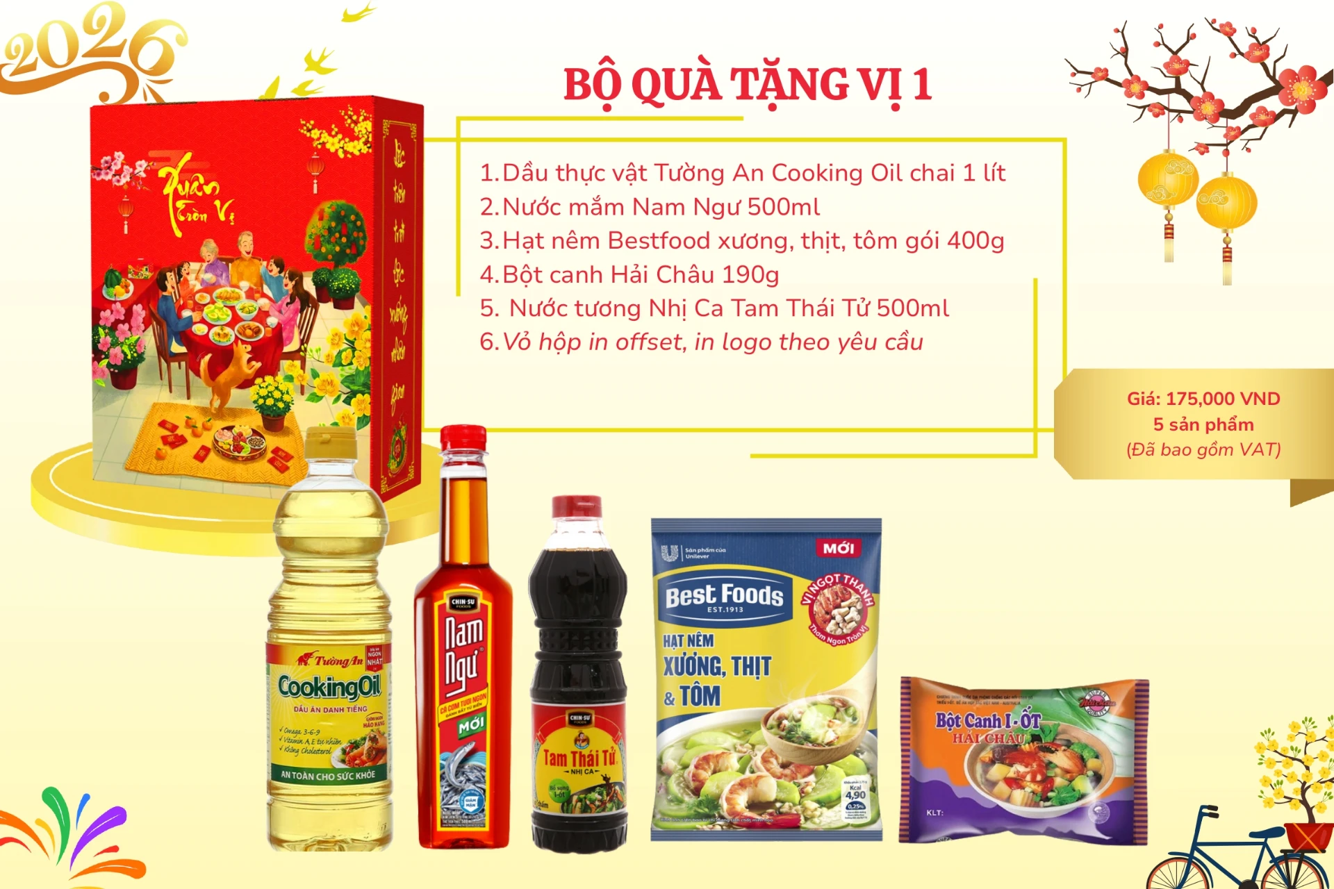 Quà Tết Cho Công Nhân Viên: Chọn Sao Cho Trúng Tâm Lý Với Ngân Sách Chỉ Từ 100.000đ? 9 set quà tết gia vị 3