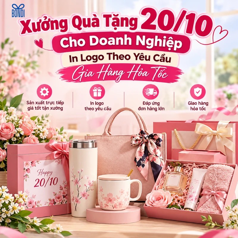 Xưởng quà tặng 20-10 cho doanh nghiệp
